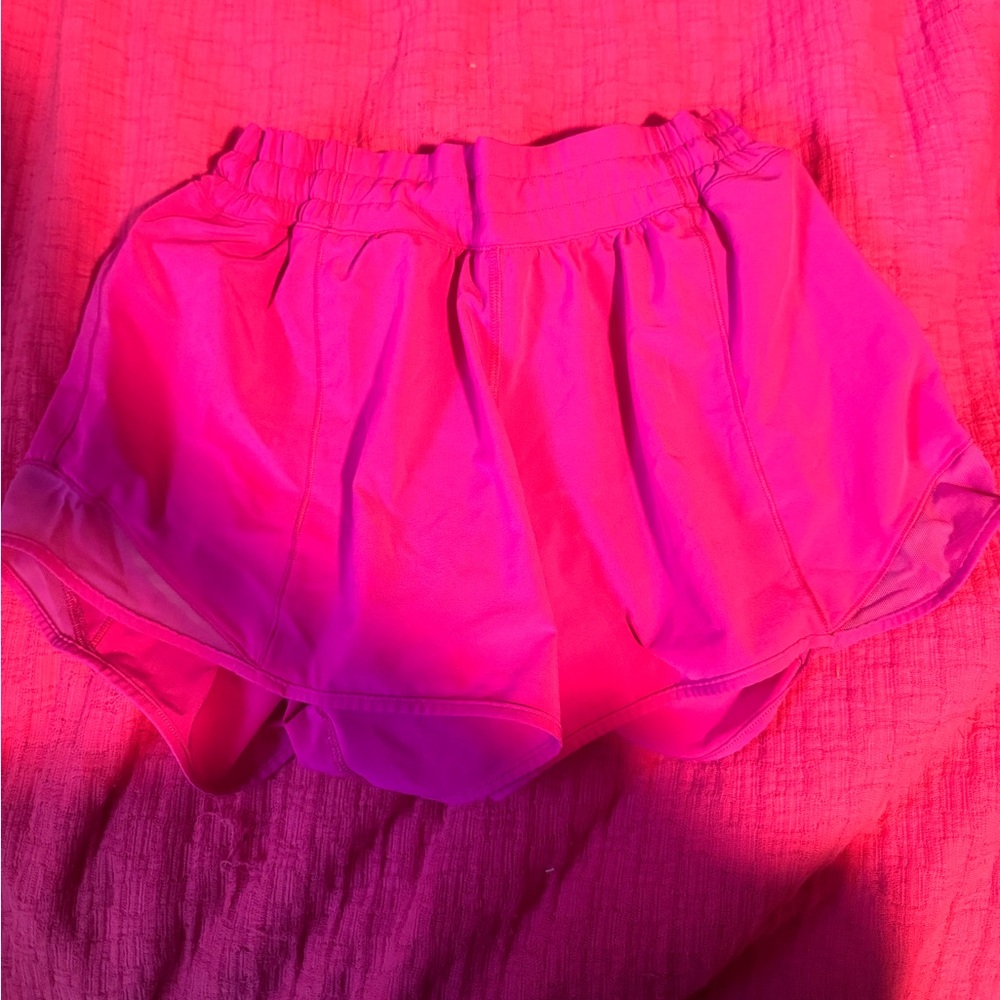 Hot pink lulu shorts in great condition size 10